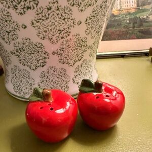 Red Apple Salt and Pepper Shakers